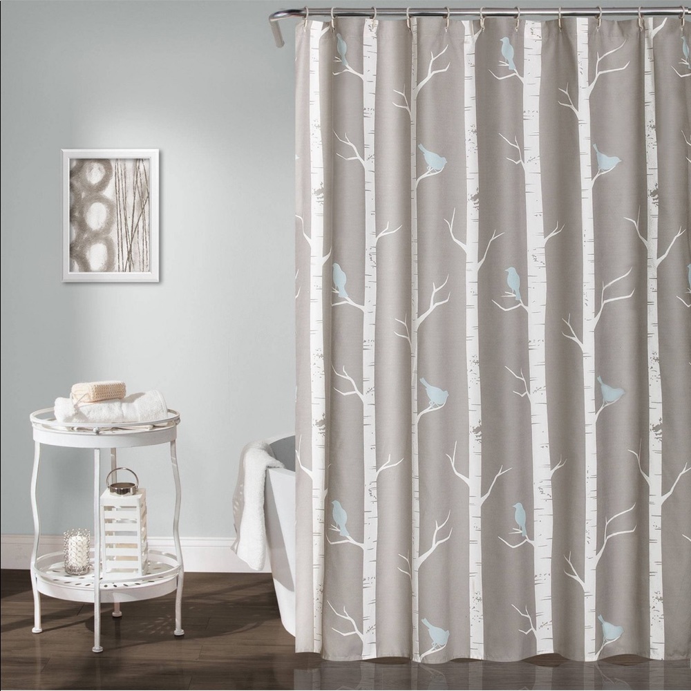 Lush Decor Bird on the Tree Shower Curtain